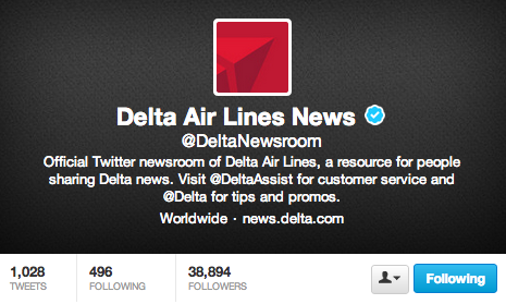 Delta News Twitter