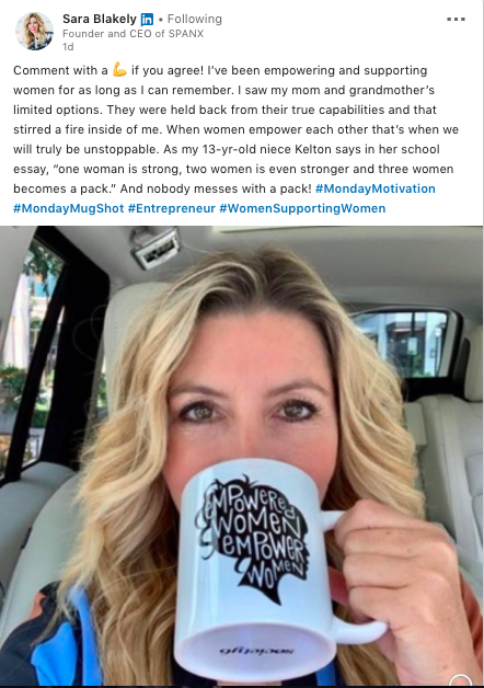 Sara Blakely on LinkedIn: In my 20's and 30's, I felt a lot of